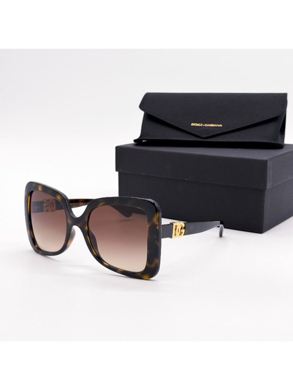 New Dolce&Gabbana DG6193U 502/13 Brown Women Oversized Sunglasses
